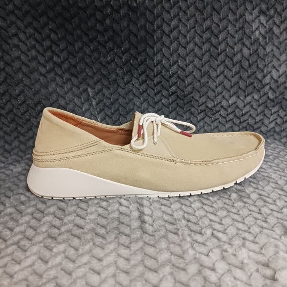 OluKai Ka'a Driver Slip On Men's Shoes Loafers Golden Sand Italian Suede Size 10 - Picture 6 of 9